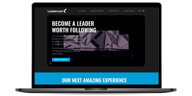 StoryBrand Website Examples Leadercast
