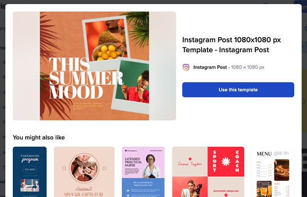 other ways to design instagram posts: crello